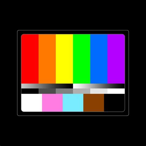 SMPTE TV Color Bars Test Pattern (PRIDE) Men's T-Shirt | Glitch Goods ...