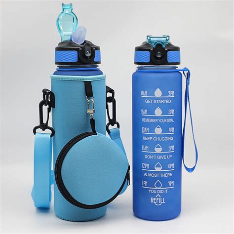 1000ML Water Bottle Sleeve Non-slip 1000ML Sports Bottle Case for Sports (Blue) | eBay