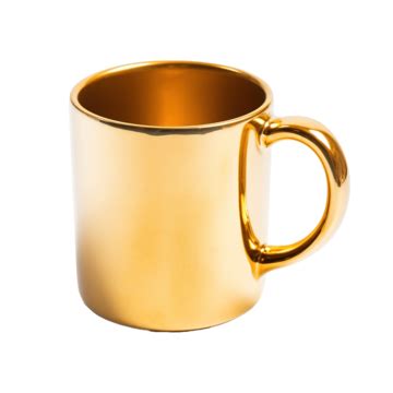 Gold Ceramic Mug, Cup, Tea, Ceramic PNG Transparent Image and Clipart ...