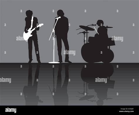 rock band silhouette Stock Vector Image & Art - Alamy