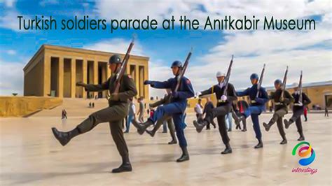 Turkish soldiers parade at the Anıtkabir Museum - Ankara Turkey - YouTube