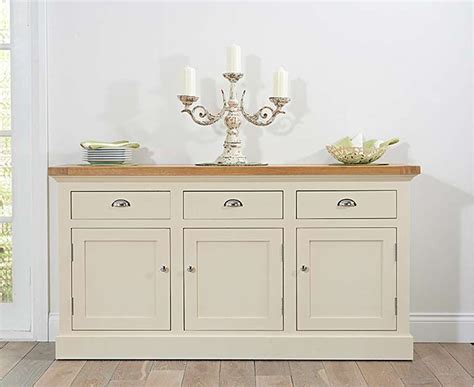 Cavendish/Torino Oak & Cream Large Sideboard | Large sideboard, Oak ...