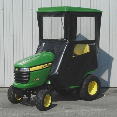 STANDARD CAB WITH HINGED DOORS FOR JOHN DEERE X300 SERIES LAWN TRACTORS