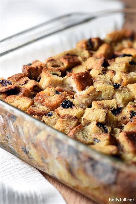 Cinnamon-Raisin Bread Pudding - Belly Full