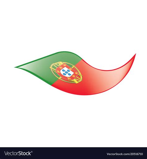 Portugal flag Royalty Free Vector Image - VectorStock