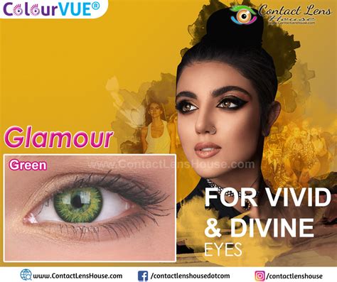 ColourVUE Glamour Green colored contact lenses