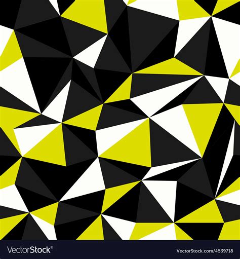 Yellow black seamless triangle pattern Royalty Free Vector