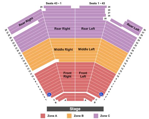 Mann Center Seating Chart With Rows | Two Birds Home