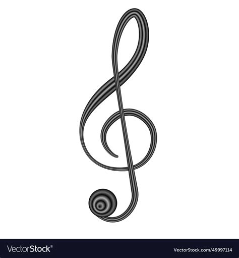 Black music note symbol Royalty Free Vector Image