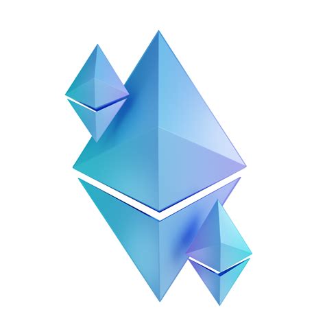 3D illustration Ethereum logo 10849972 PNG