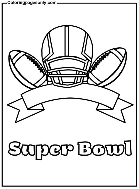 56th Super Bowl Image Coloring Page - Free Printable Coloring Pages