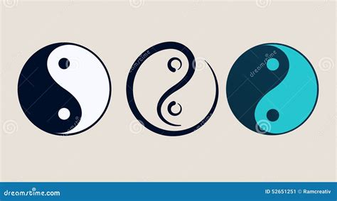 Ying Yang Symbol of Harmony and Balance Stock Vector - Illustration of ...