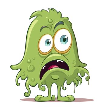 Booger Clipart Cute Scary Monster With Big Green Eyes Ready To Bite Cartoon Vector, Booger ...