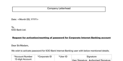 Icici Bank Letterhead Format ≡ Fill Out Printable PDF Forms Online