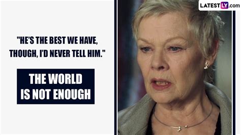 Hollywood News | Judi Dench's Best Quotes as M From the James Bond ...