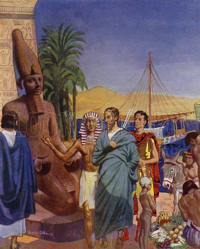 Herodotus visiting Aswan, Egypt, 5th Century BC stock image | Look and Learn