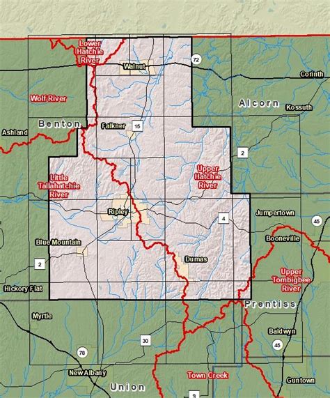 Tallahatchie River Map