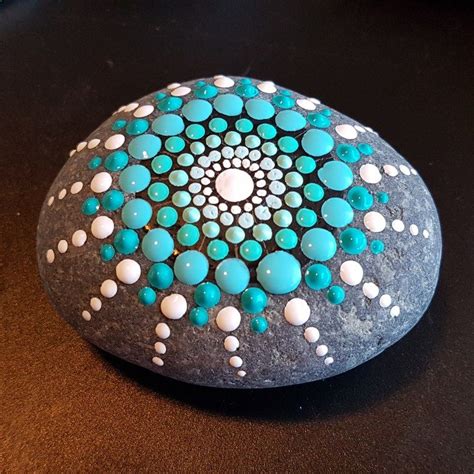 Beach Dot Painting Rocks! - Living a Creative World | Rock painting patterns, Mandala rock art ...