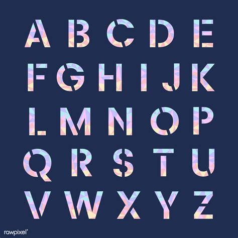 The English Alphabet capital letters vector | free image by rawpixel.com | Alphabet capital ...