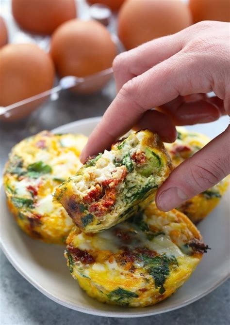 Spinach Egg Muffins (12g protein/serving!)- Fit Foodie Finds