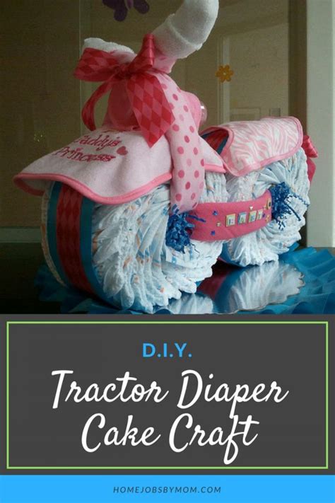 How to Build a Tractor Diaper Cake Craft | Diaper cake, Cake craft, Crafts