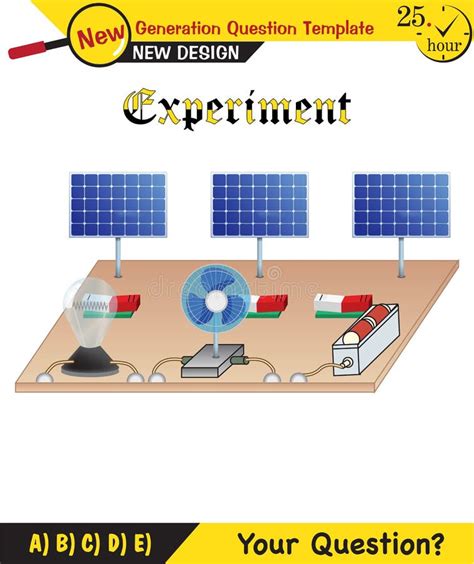 Physics, Simple Electric Motor, Electric Experiment Stock Illustration ...