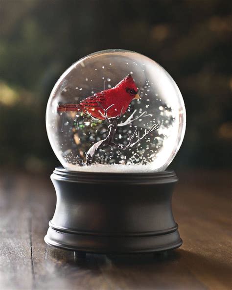 Musical Cardinal Snow Globe Main | Snow globes, Christmas snow globes, Globe gift