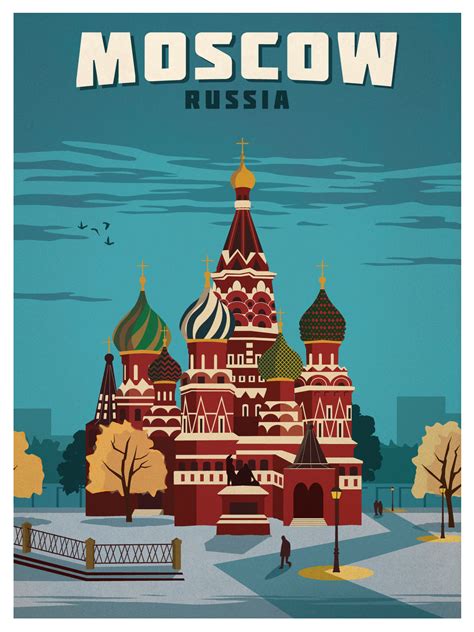 IdeaStorm Media Store — Vintage Moscow Poster