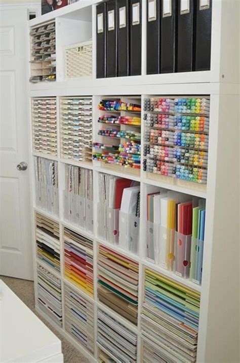 35 Best Sewing and Craft Room Designs with IKEA Products 2019 51 | Ikea craft room, Scrapbook ...