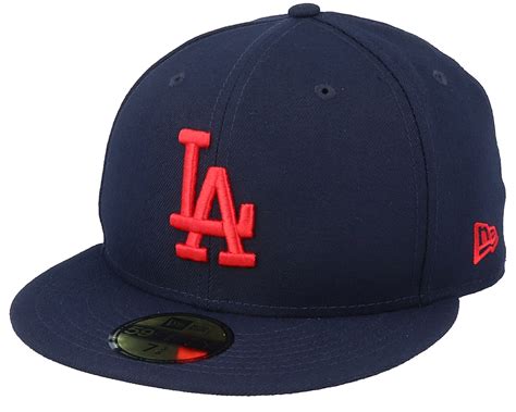 Los Angeles Dodgers League Essential 59Fifty Navy/Red Fitted - New Era ...