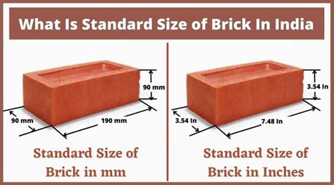 What Is Standard Size of Brick In India? | Brick, Civil engineering design, Building ...