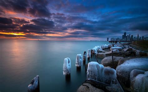 🔥 [50+] Chicago Skyline Winter Wallpapers Desktop | WallpaperSafari