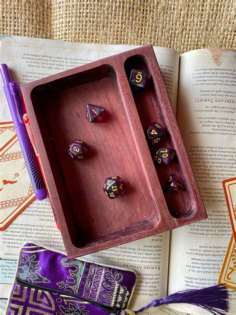 Wooden Dice for dnd dice SEt, Dungeons & Dragons, Warhammer 40K, MAgic ...