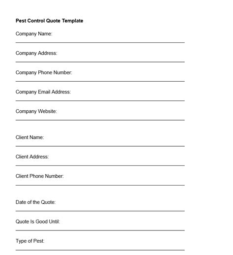 Pest Control Quote Template (Free Download) | Housecall Pro