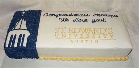 Saint Edwards Graduation Cake | Texas Rose Bakery