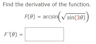 Solved Find the derivative of the function. | Chegg.com