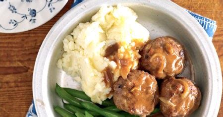 lamb rissoles with onion gravy recipe -Taste USA