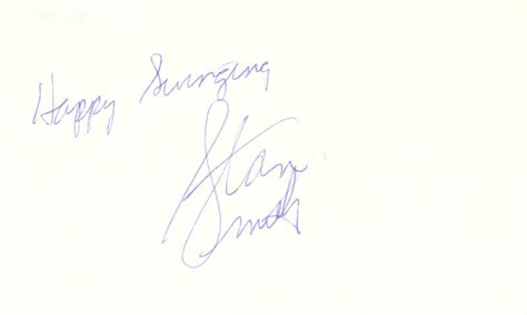 Stan (Stanley Roger) Smith - Autograph Sentiment Signed | HistoryForSale Item 67722