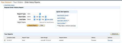How to download the history of your physical Amazon orders
