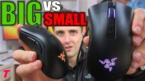 Razer Deathadder V2 vs V2 Mini - Size DOES Matter! (Gaming Mouse Comparison) - YouTube