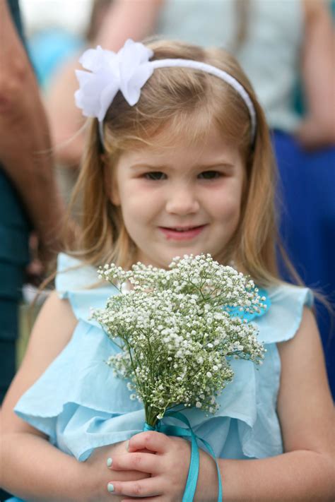 Flower girl! Babys Breath Flowers, Our Wedding Day, Backyard Wedding ...