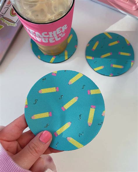 Pencil | Coaster | The Pineapple Girl Design Co. – Schoolgirl Style