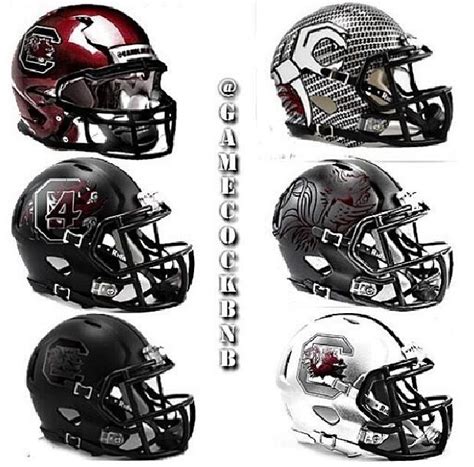 South Carolina Gamecocks helmets | Gamecocks football, Carolina football, Football helmets