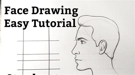 How To Draw Male Face Side View ~ How To Draw A Male Face Step By Step ...