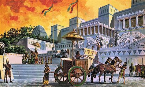 The Great City Of Nineveh Painting by Ruggero Giovannini - Fine Art America