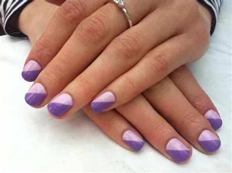 Brush up and Polish up!: CND Shellac Nail Art - Pastel Diagonals