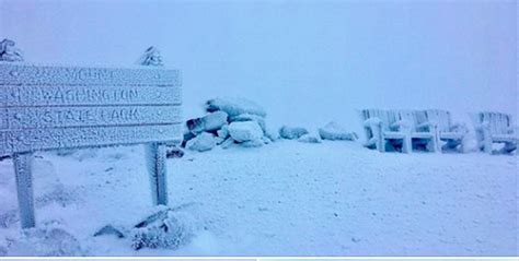 Winter Has Arrived at the Top of Mount Washington