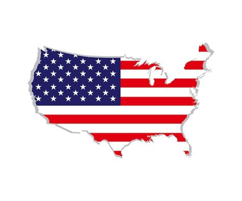 Premium Vector | Usa map design with flag vector