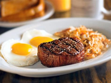 If the breakfast is as good as the dinner steaks, this is a GREAT place. We make a point to go ...