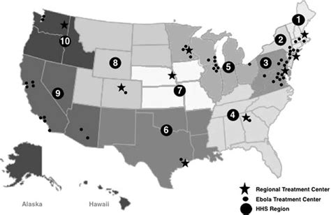 US Department of Health and Human Services (HHS) Regions with Centers... | Download Scientific ...